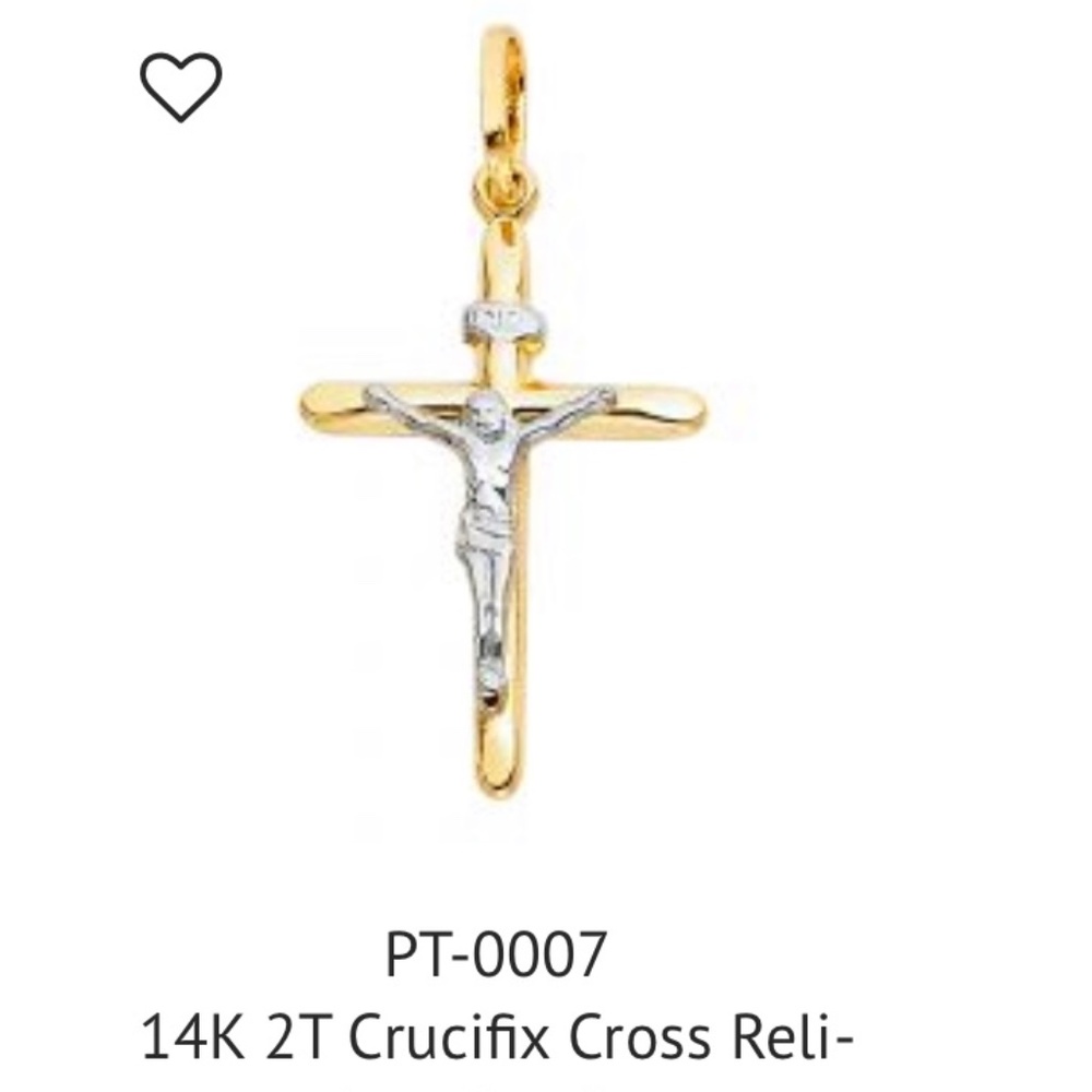 Gold cross 14 k